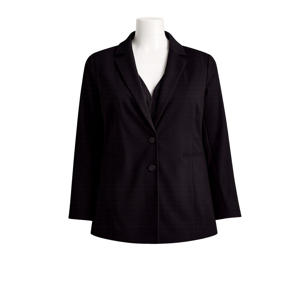 Torrid Women’s Studio Luxe Long Line Tailored Blazer Jacket Black - Size 5X